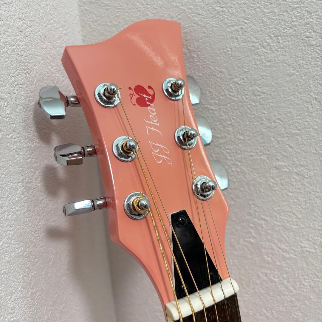 【希少】JJ Heart アコースティックギター JJC-HRTKIT ピンク
