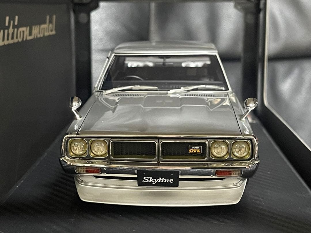 IG1978 1/18 Skyline 2000GT-X Silver ヨンメリ