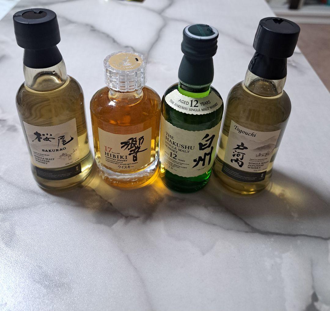 サントリー　響17年　白州12年　桜尾　戸河内　ウイスキー　ミニボトル
