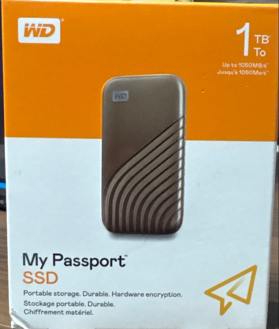 外付けハードディスク・ドライブ MY Passport SSD 1TB