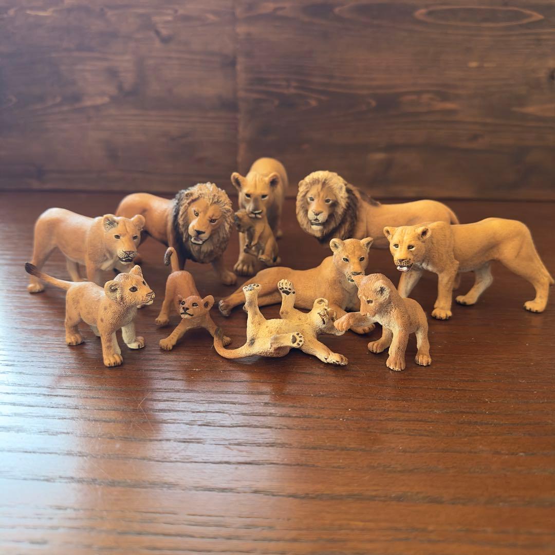 Schleich シュライヒ アカシアの木 ライオンの群れ セット
