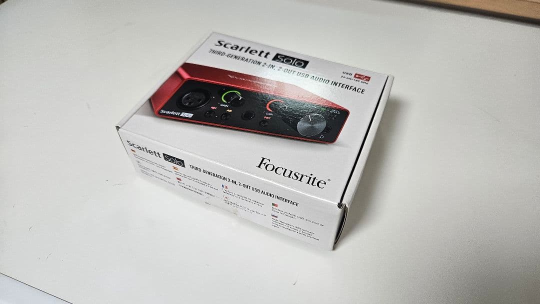 DTM・DAW Focusrite Scarlett 2i2 3rd gen