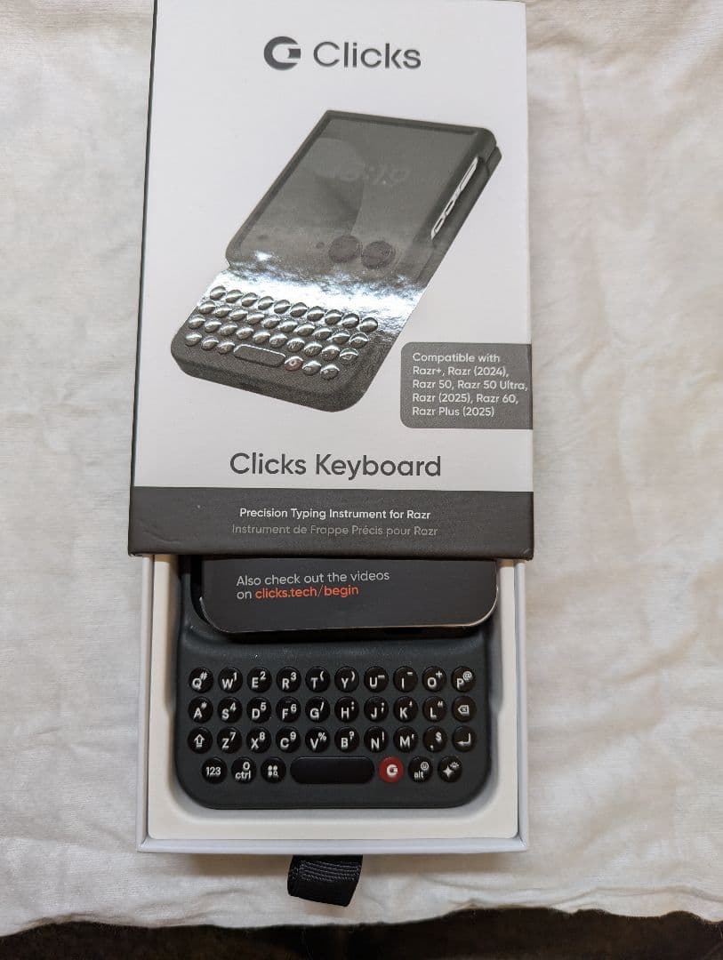スマホアクセサリー Clicks Keyboard for Razr Motorola