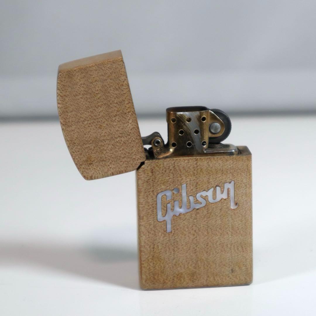 【希少】 Gibson ZIPPO USA 木製 ギブソン ジッポ ライター