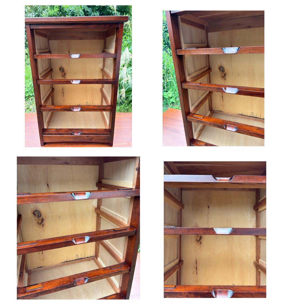 大坂屋家具店　軽井沢彫　4段チェスト　桜彫刻　伝統工芸　小箪笥