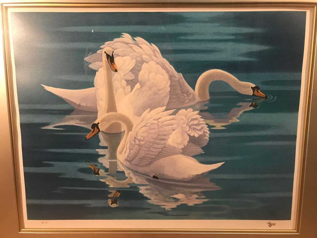 杉山寧　「淑」　リトグラフ　落款・エディション・作品証明シール有り