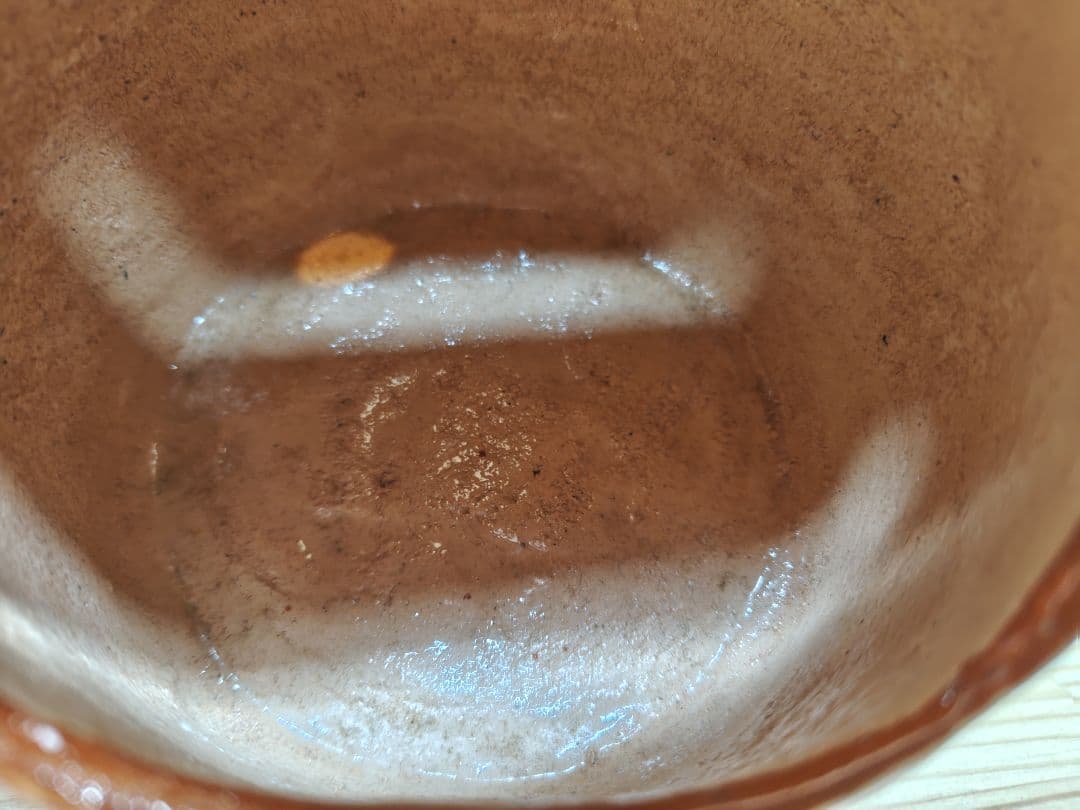 専用 送料込【逢絢亭】茶道具 火入 楽焼 赤楽 アンコ形 川嵜和楽 共箱入り