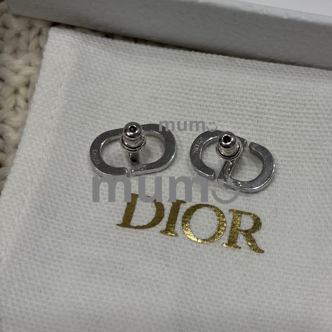 美品】Dior ディオール Petit CD スタッドピアス メタル＆クリスタル