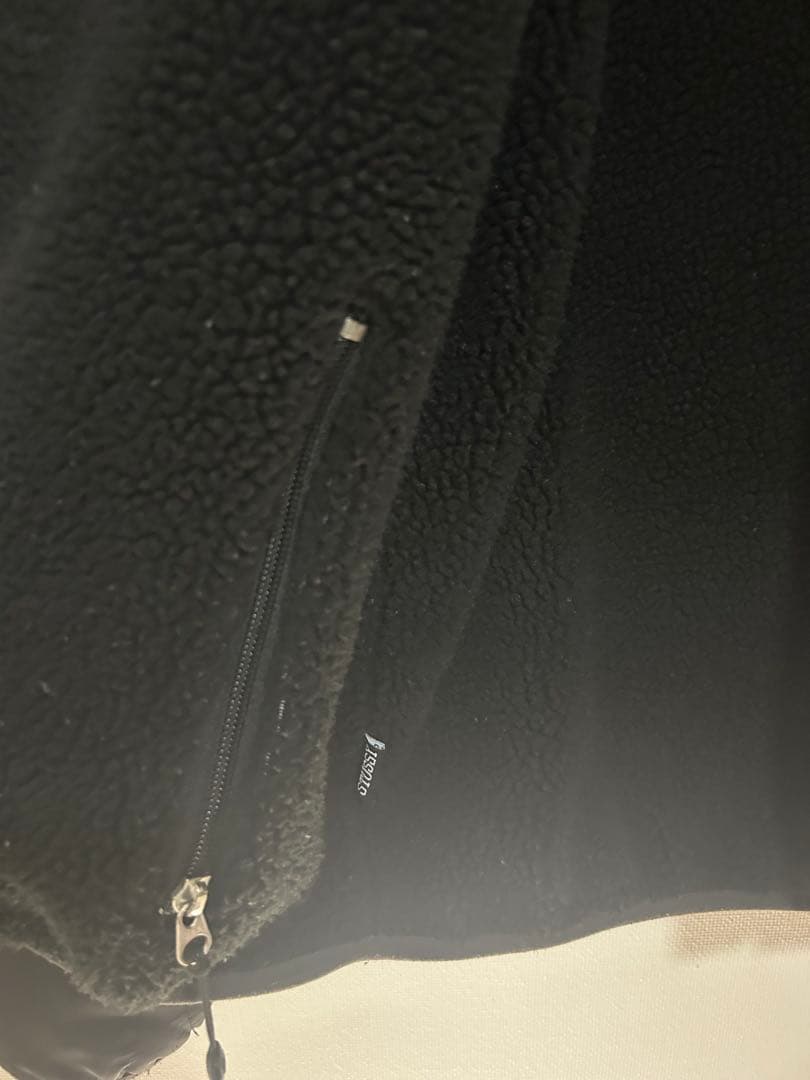 Stussy ブラック キルティングアウター リバーシブル