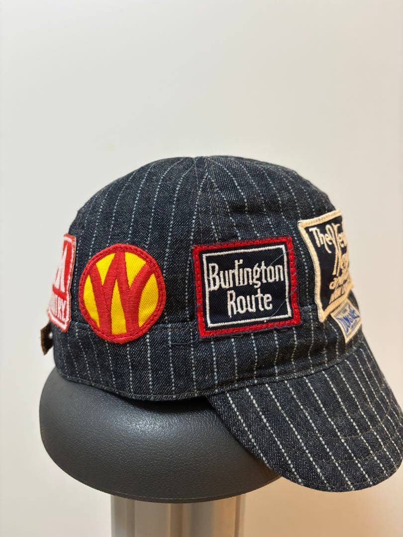 DENIM DUNGAREE ワッペン　パッチ　デニム キャップ　サイズ52