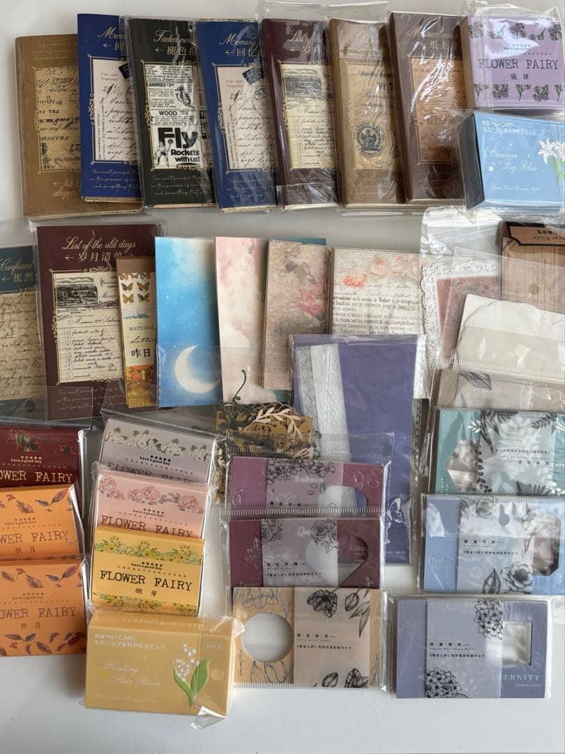 値下げ　コラージュ素材　シール　紙モノ　硫酸紙入り　まとめ売り　80サイズ