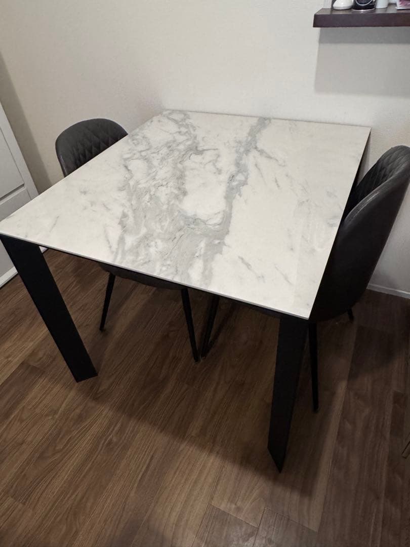 【ウララ♡】グラナダ　セラミック　大理石調　ダイニングテーブル　幅90