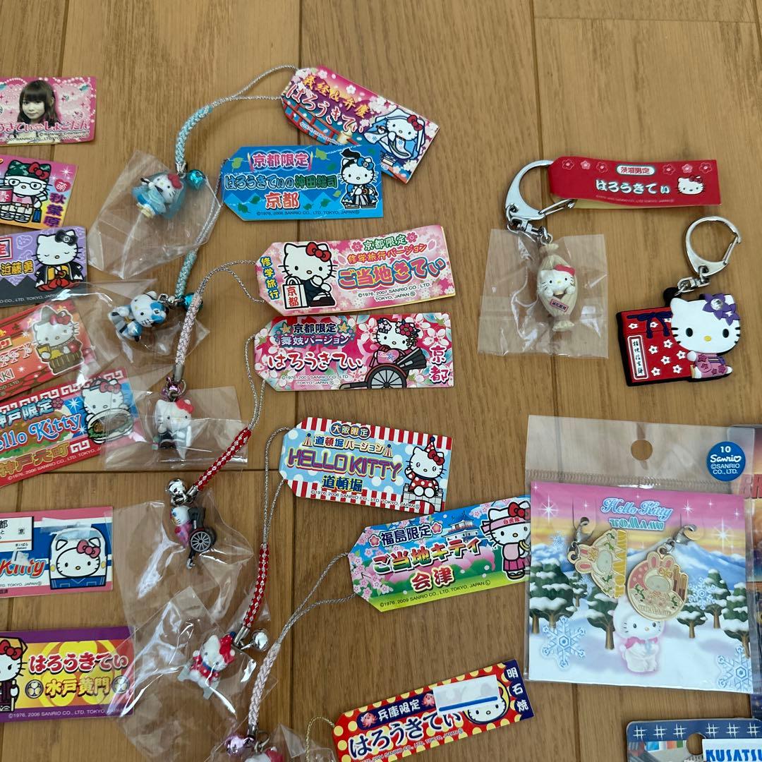 サンリオ ご当地キティ ストラップ タオル バッグ セット 秋葉原 しょこたん