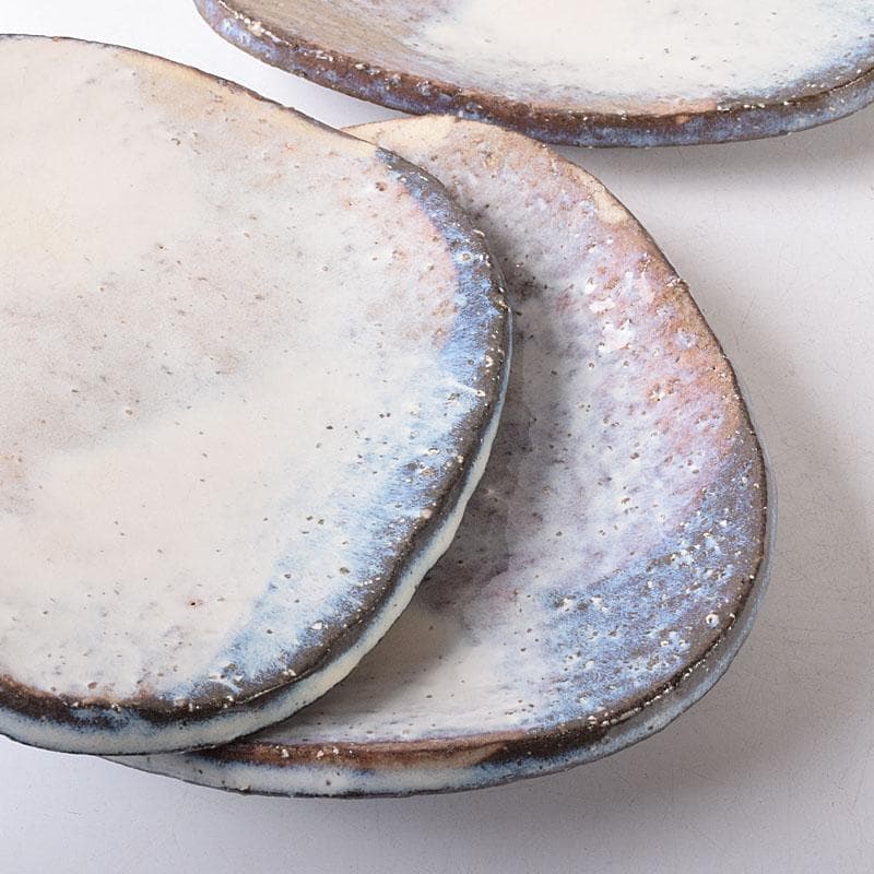 和食器　萩焼　都野栖雲造　皿　銘々皿　5客　共箱　M　R8152C