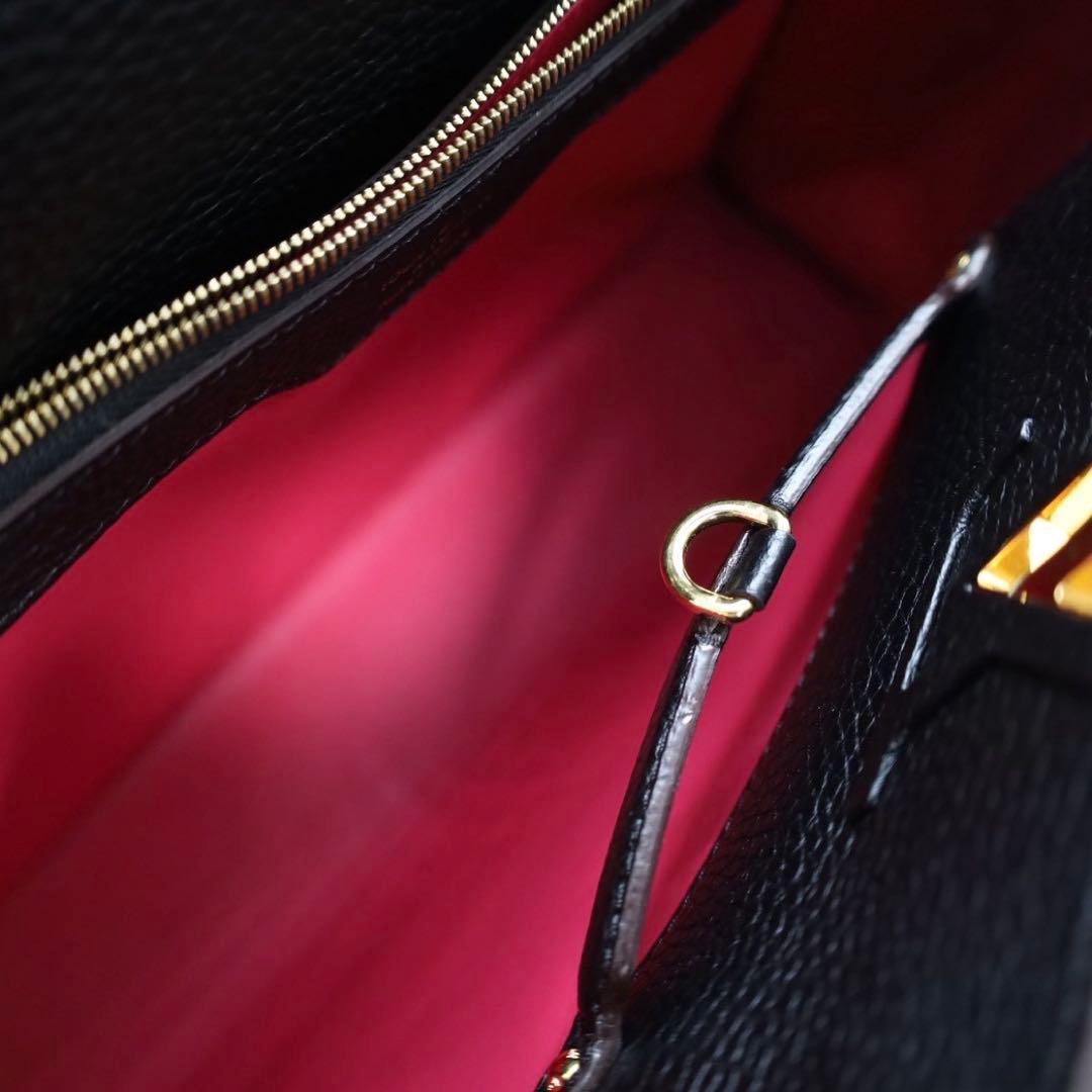 専用　ルイヴィトン カプシーヌMM トリヨンレザー ブラック ハンド 黒