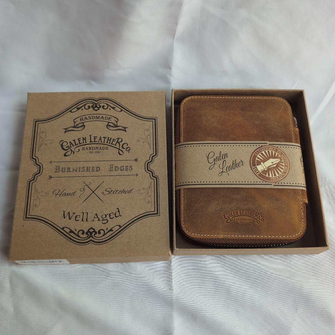 ガレンレザー　クレイジーホースブラウン　10本差し　ペンケース