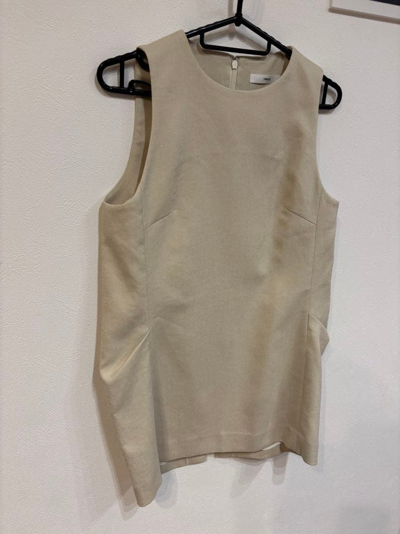 【H】neau linen tops cream
