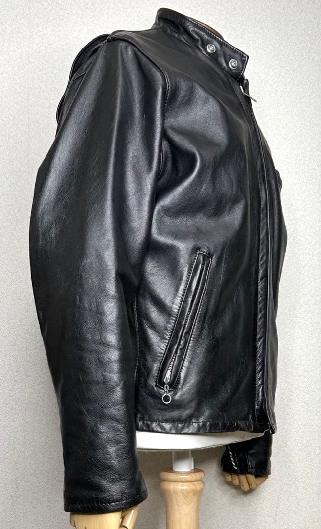 ⑦schott【38】141米国製◇革ジャンninjaハーレーgpzショベル