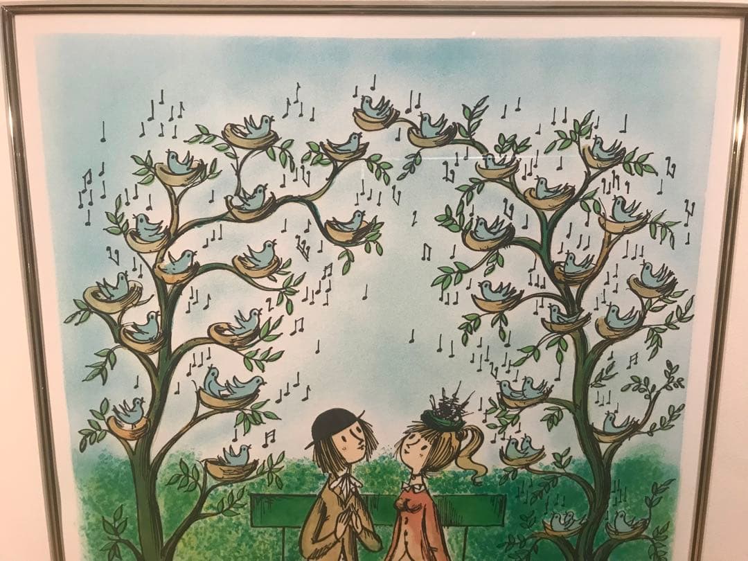 ペイネ　「愛の巣のメロディ」　リトグラフ　直筆サイン・エディション有り