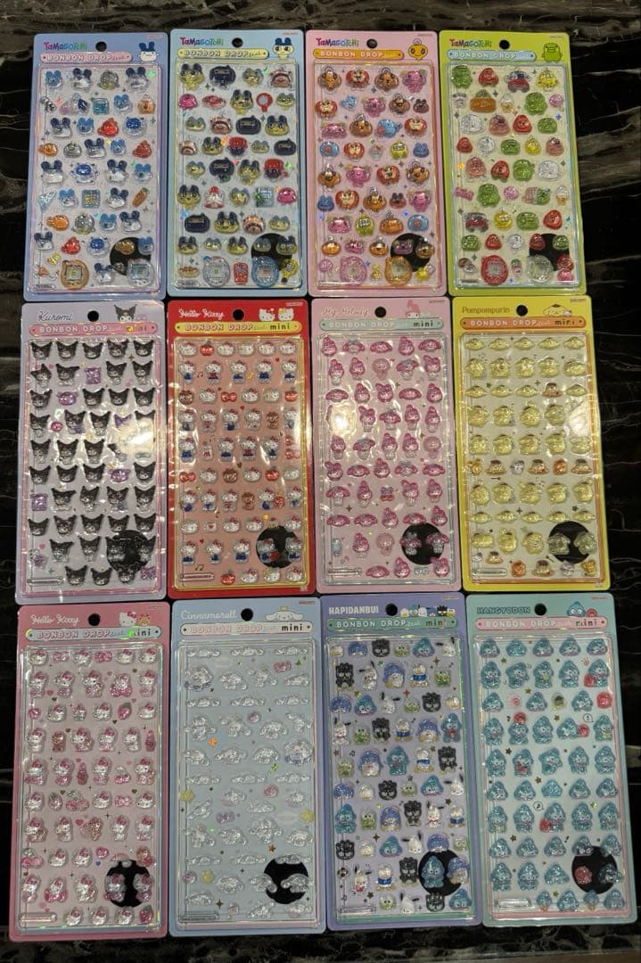 【正規品】 たまごっち サンリオ ボンボンドロップシール 全種セット