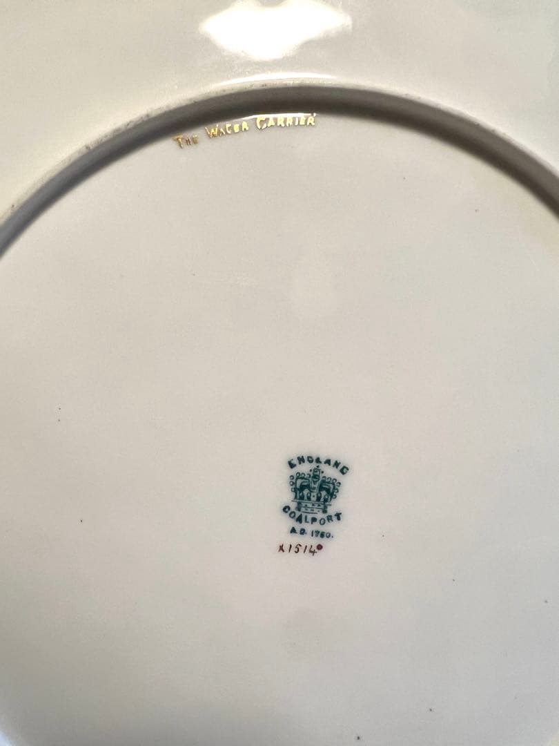 コールポート 最高峰 金彩絵付け キャビネットプレート