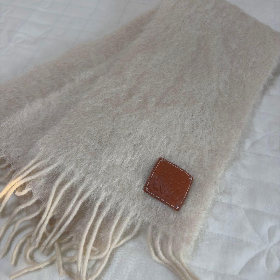 LOEWE ロエベ モヘア マフラー アイボリー 正規品
