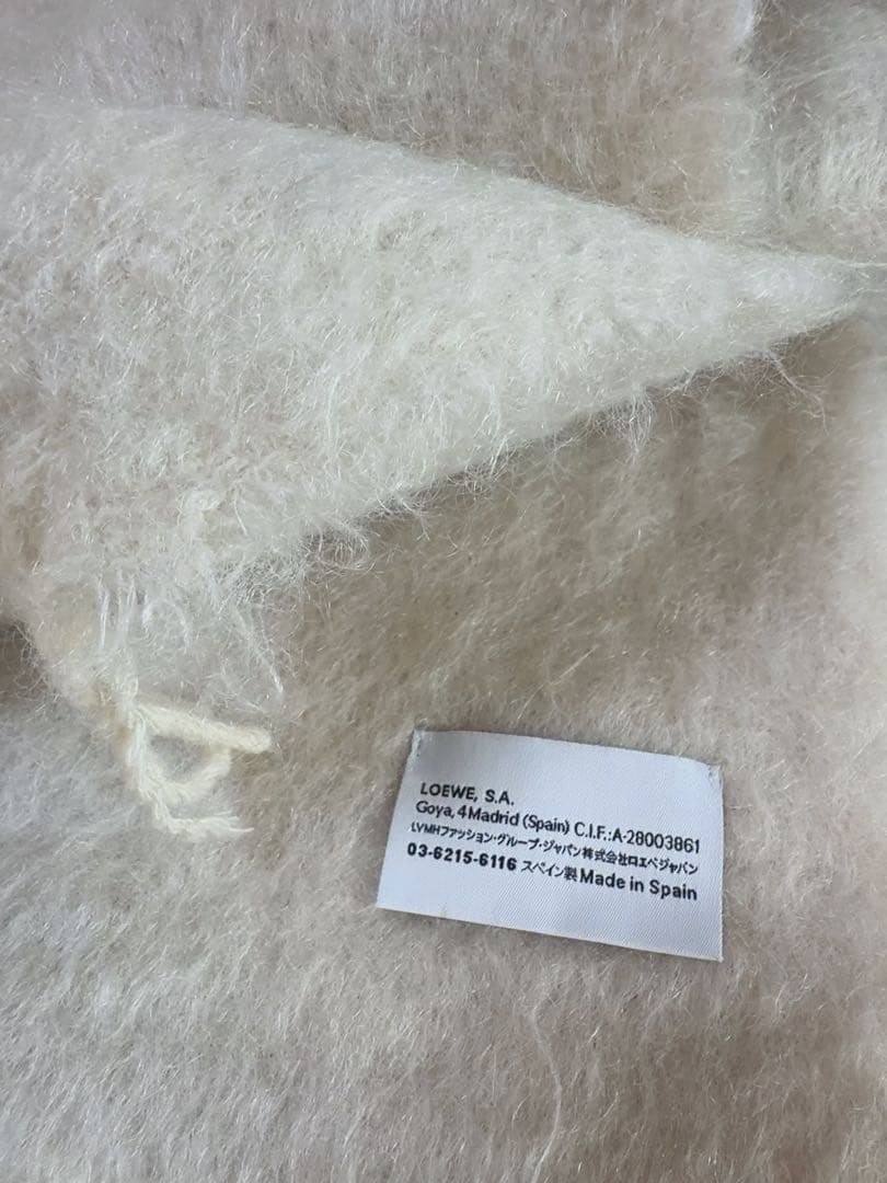 LOEWE ロエベ モヘア マフラー アイボリー 正規品