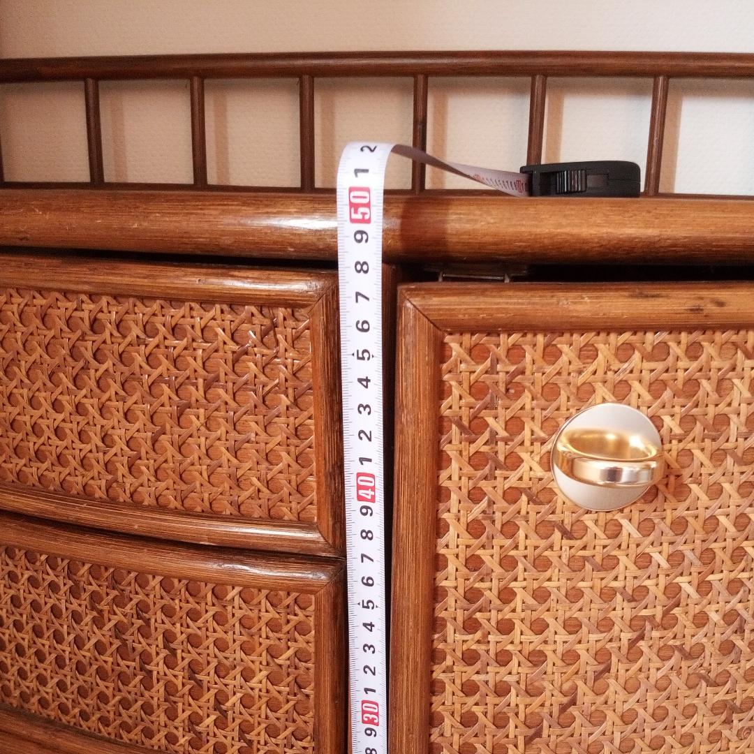 KOSUGA　コスガ　ラタンキャビネット