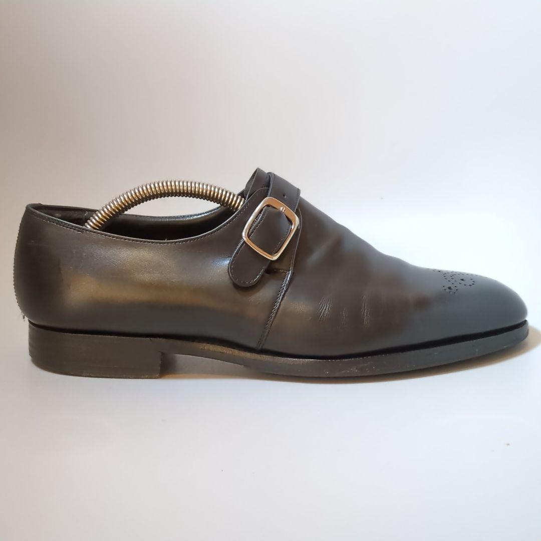 EDWARD GREEN エドワード グリーン◆シングルモンク　メダリオン革靴