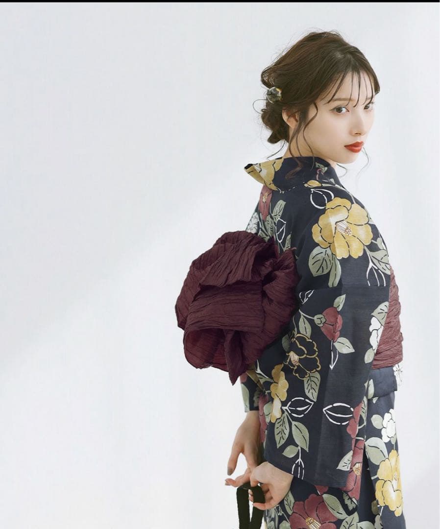 【古典大正ロマン(宵)】Dita ディータ 浴衣 5点セット　※最短翌日発送