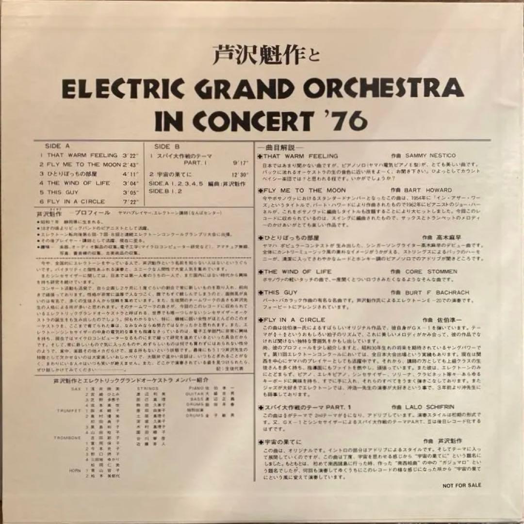 芦沢魁作とElectricGrandOrchestra INCONCERT'76