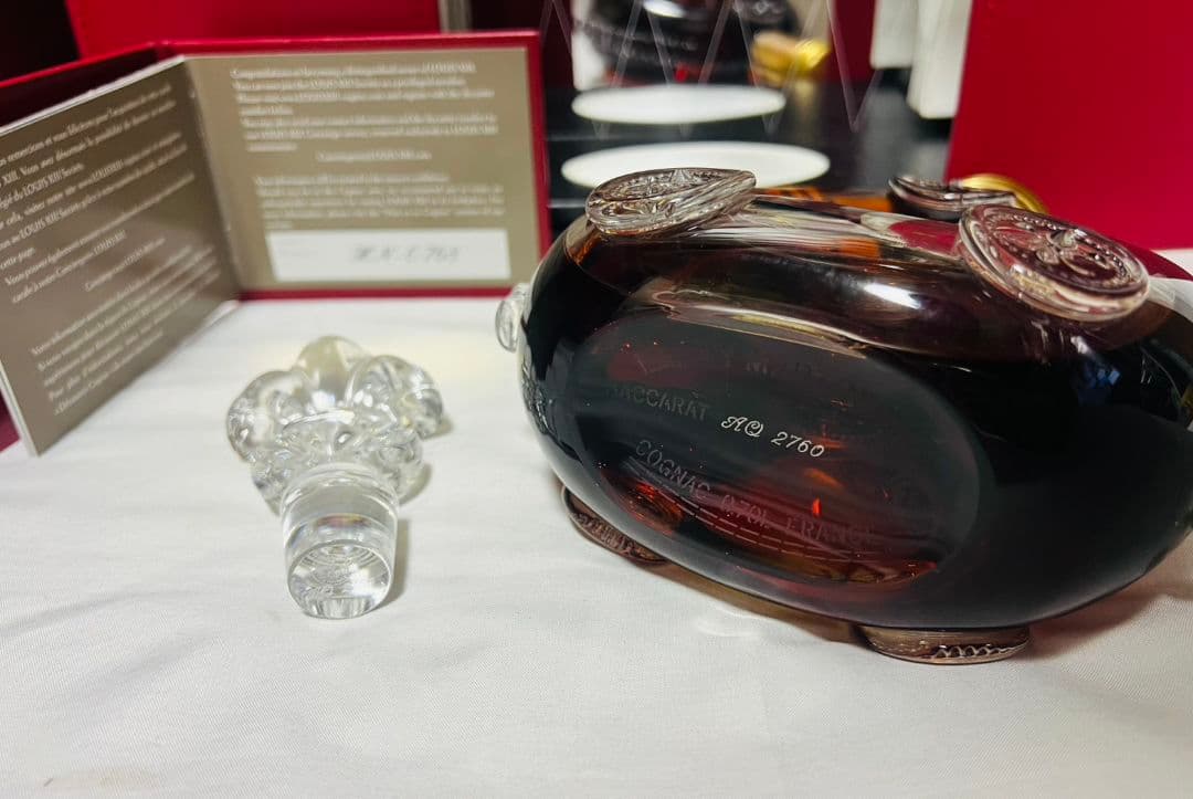 レミーマルタン ルイ13世 バカラ　替栓・冊子・観音開き化粧箱・外箱付！未開封