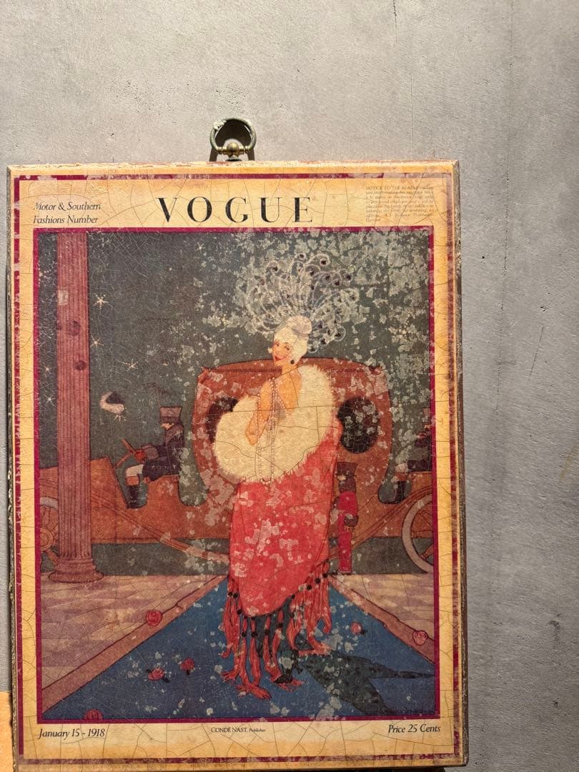 アンティーク雑貨 VOGUE ARTDECO vintage ART WOOD