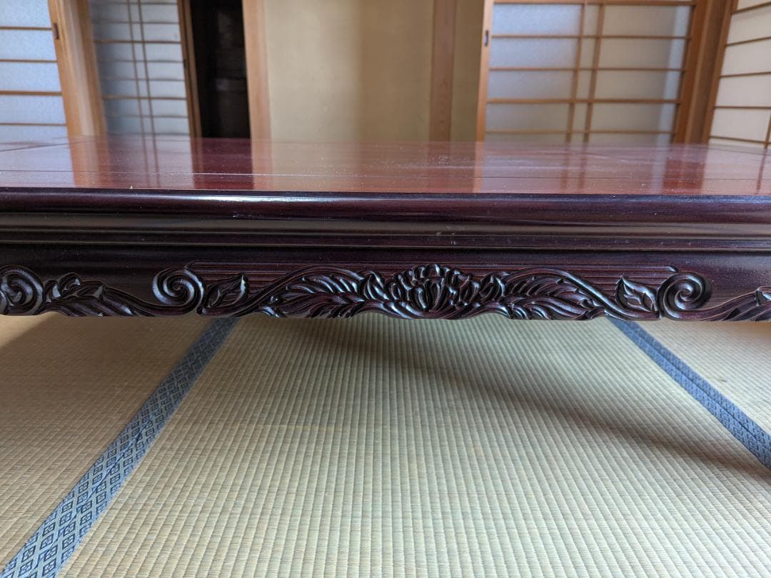 David Stern　家具調こたつ　座卓　紫檀　暖房　長方