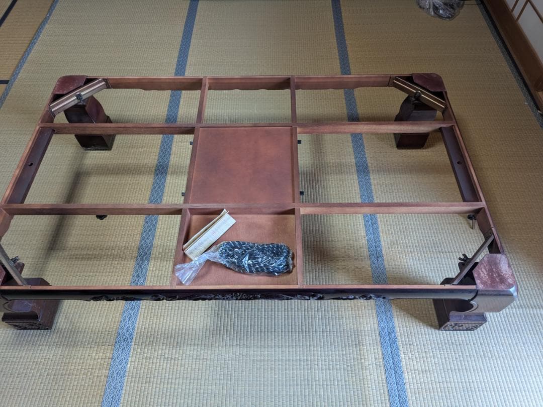 David Stern　家具調こたつ　座卓　紫檀　暖房　長方