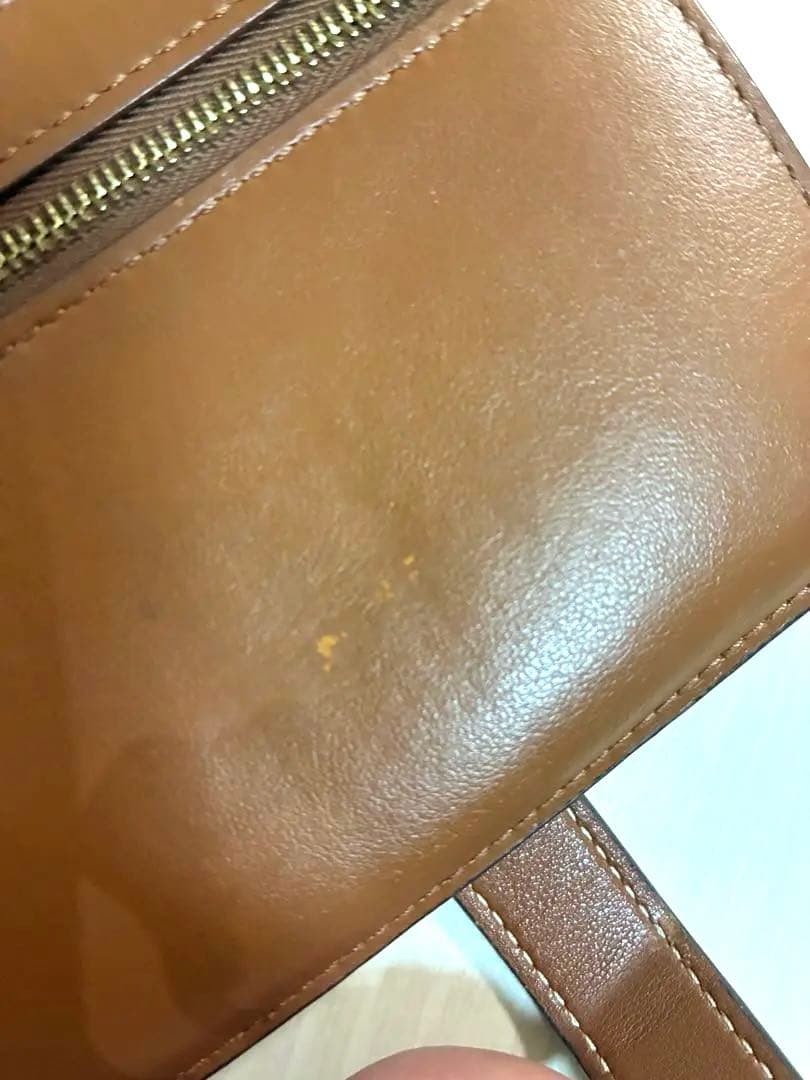 CELINE セリーヌ　トリオンフ　二つ折り財布 ダークブラウン