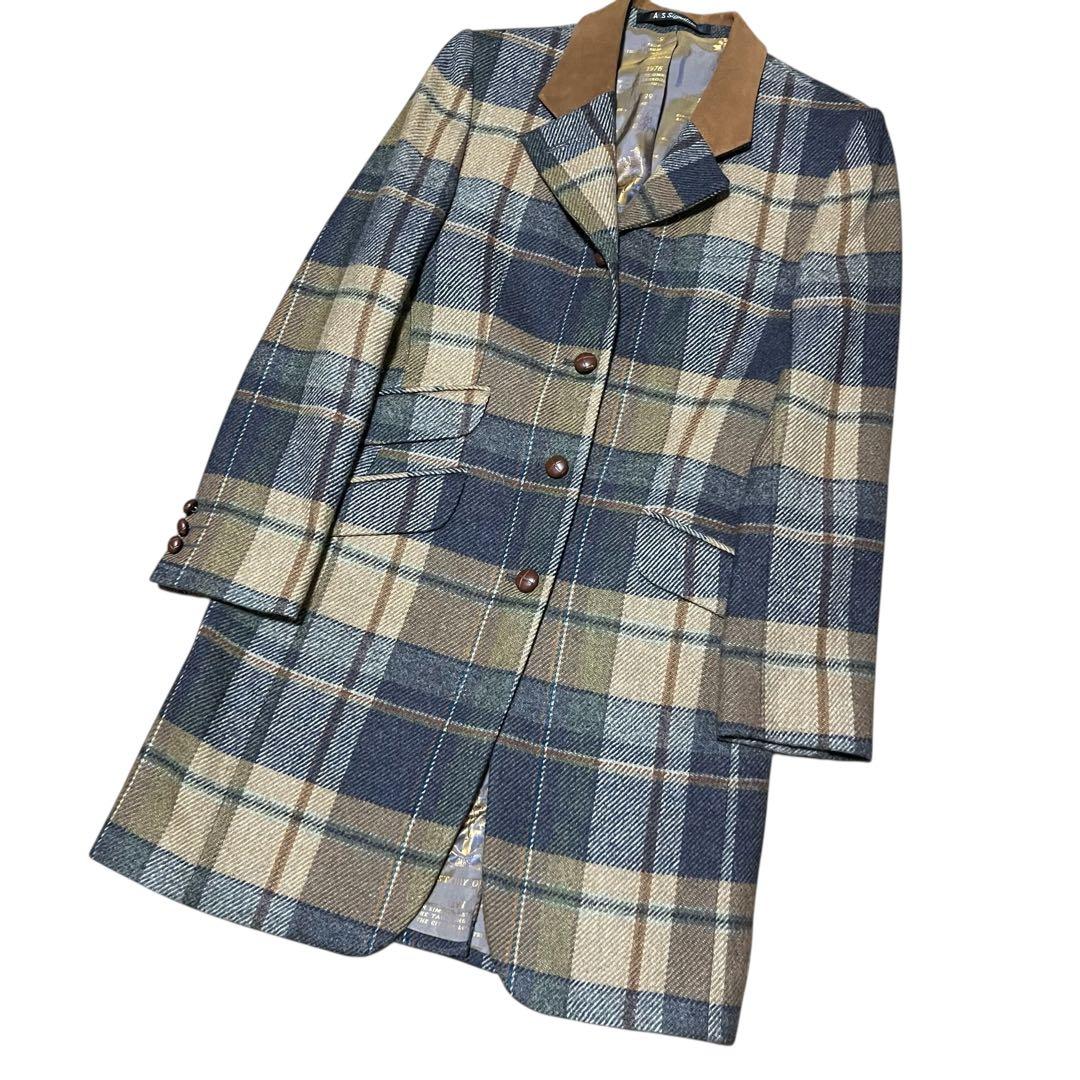 ほぼ未使用 DAKS Signature ウールカシミヤコート GB10