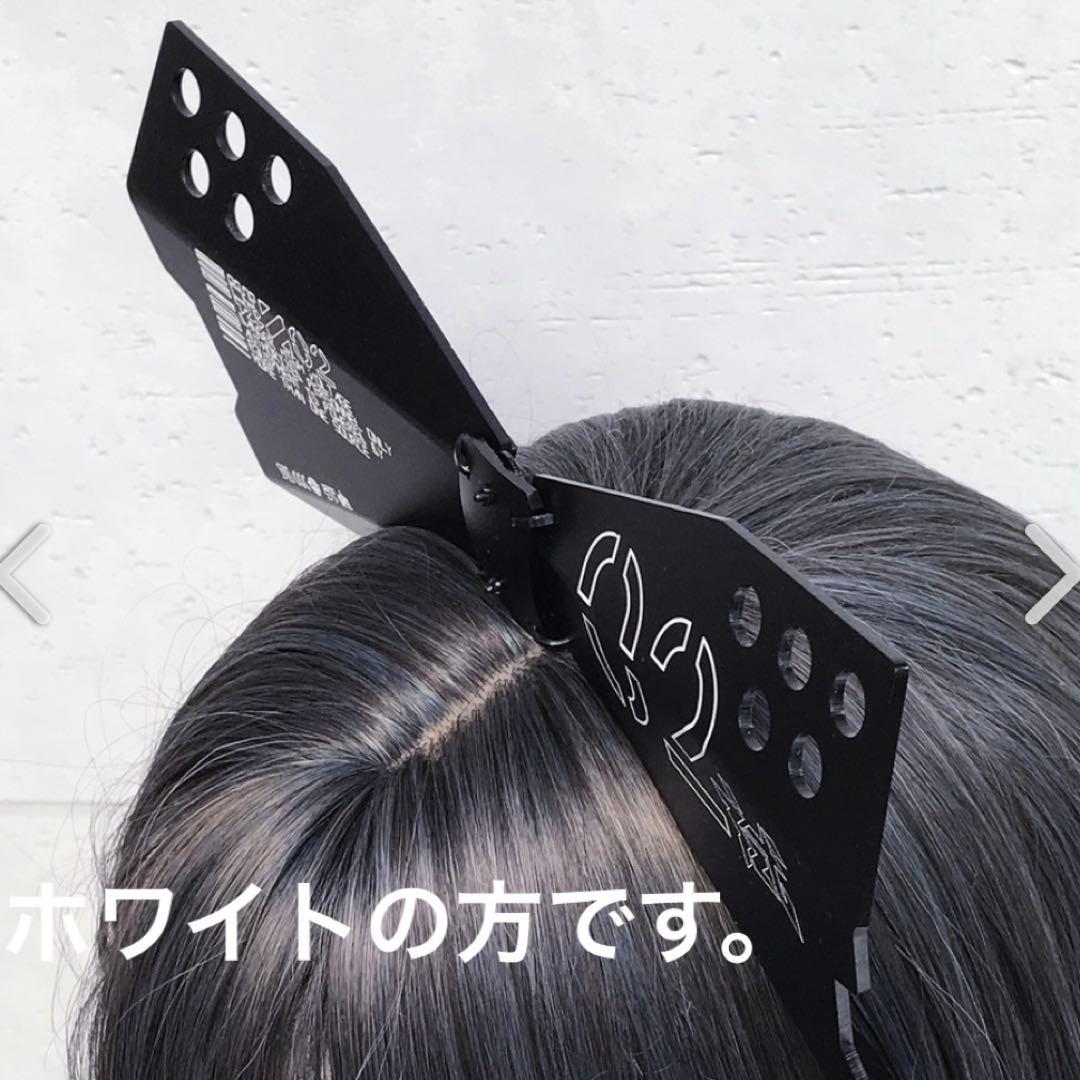 【希少/廃盤品】中央町戦術工芸　サイバー系　リボンカチューシャ　白　ホワイト