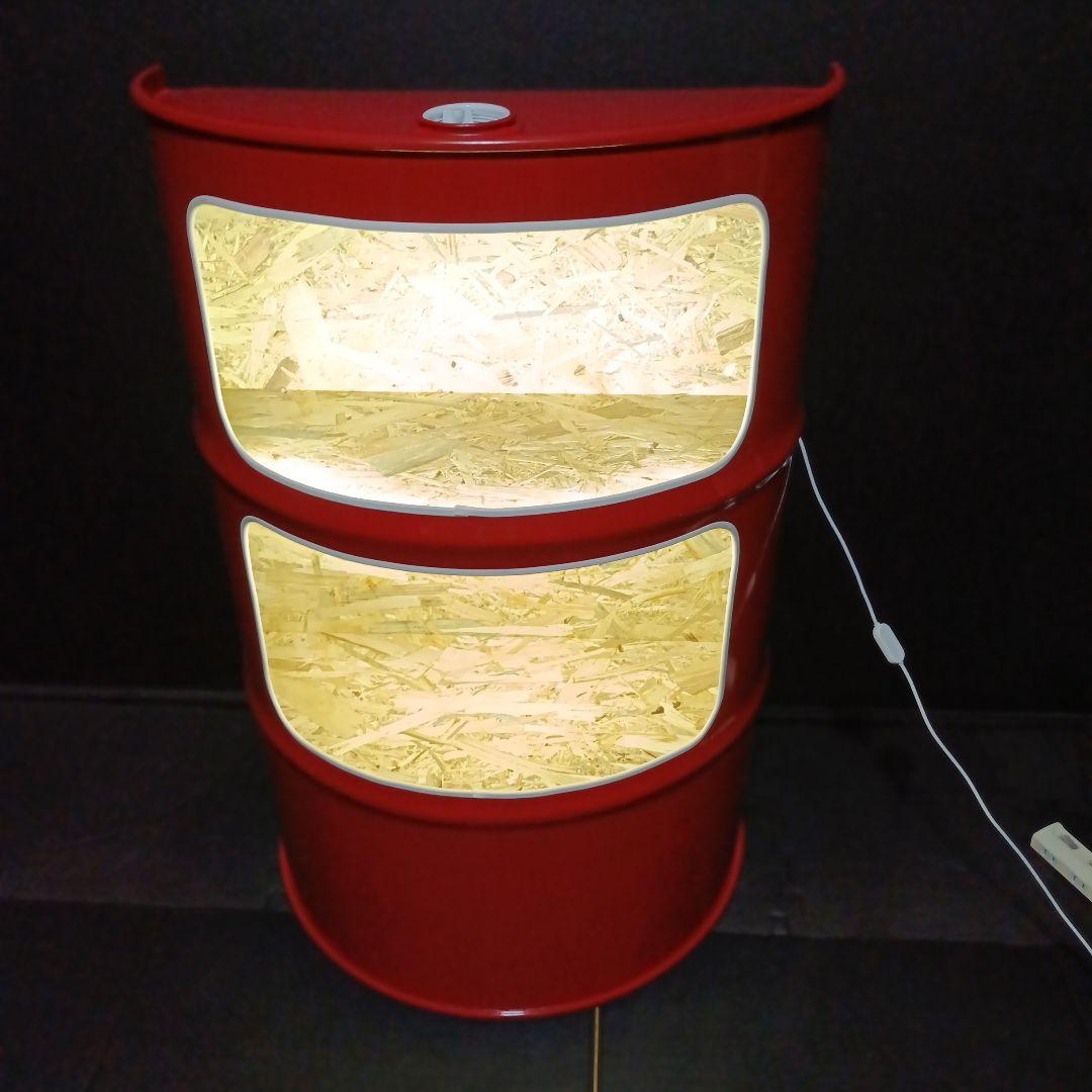 LEDドラム缶remake家具BOX