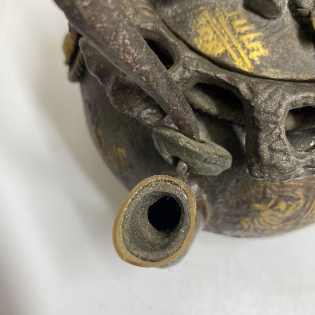 きんちゃく形　鉄瓶　2807g 東K7-1207②