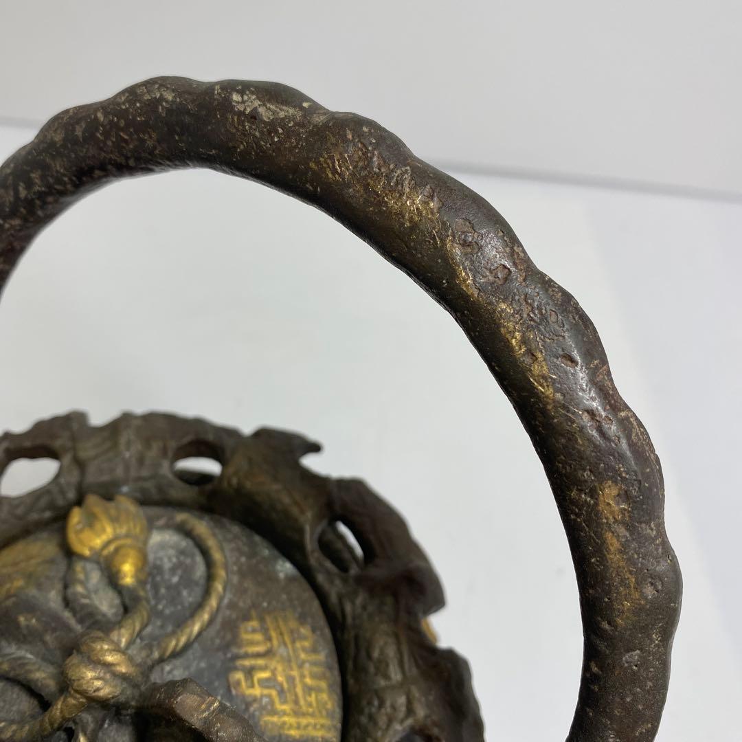 きんちゃく形　鉄瓶　2807g 東K7-1207②