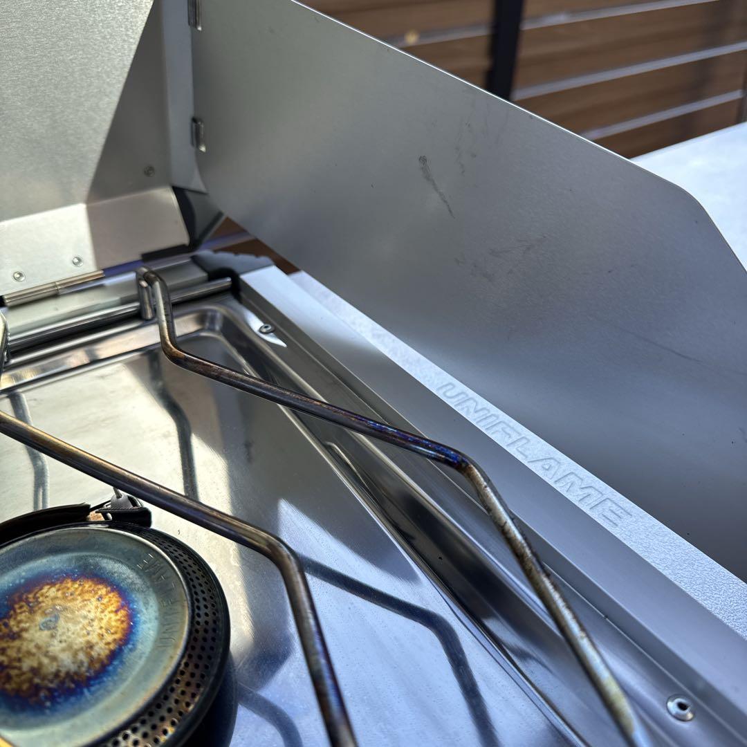 UNIFLAME キッチン　ツーバーナーコンロ 収納ケース付き　ユニフレーム