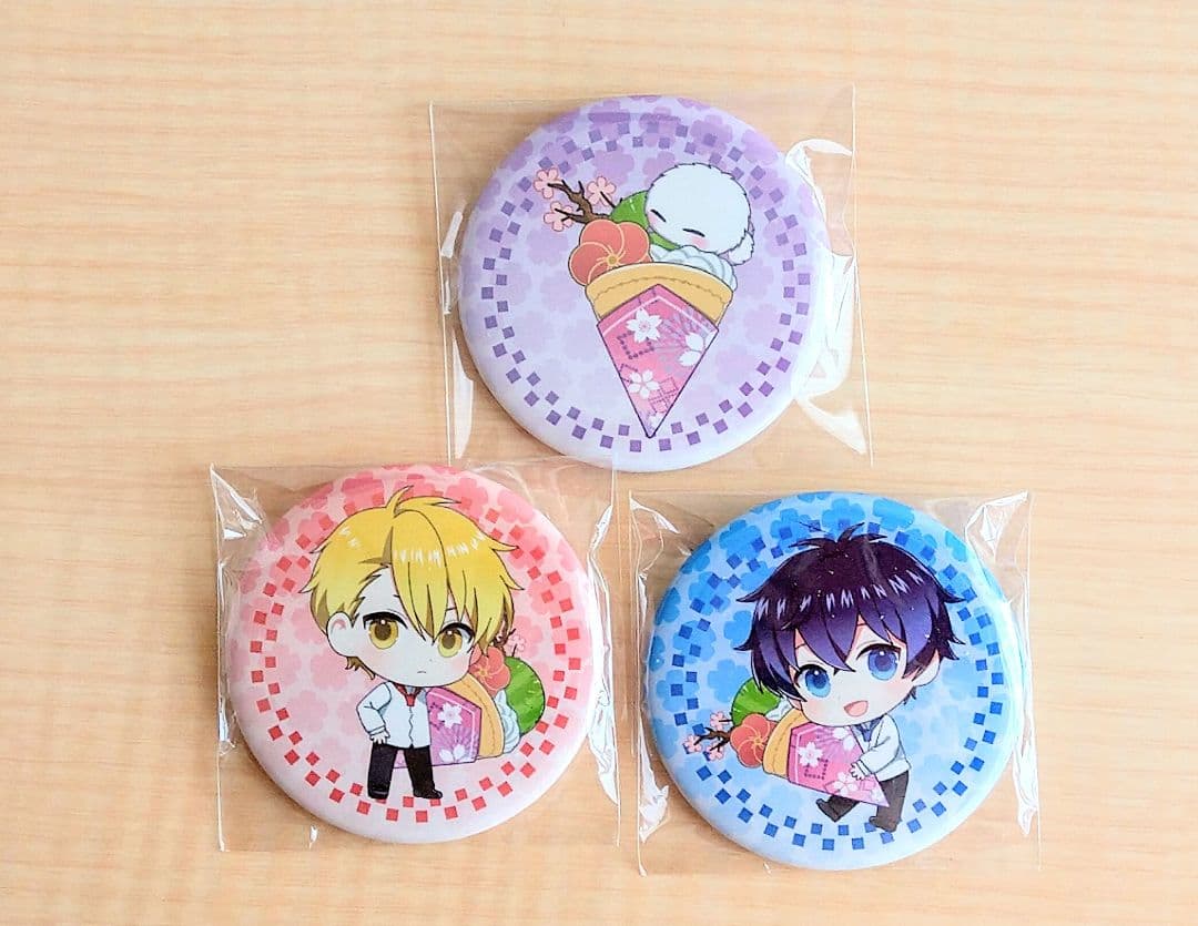 【希少】不機嫌なモノノケ庵續 きゃらクレ 安倍晴齋 芦屋花繪 モジャ 缶バッジ