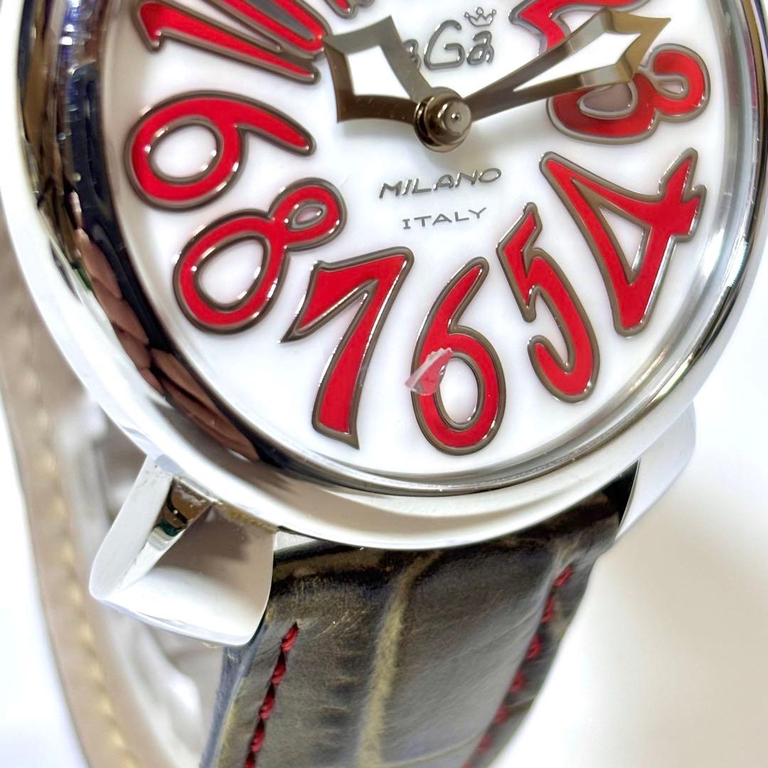 稼働 GaGa MILANO メンズ腕時計 マヌアーレ クォーツ.