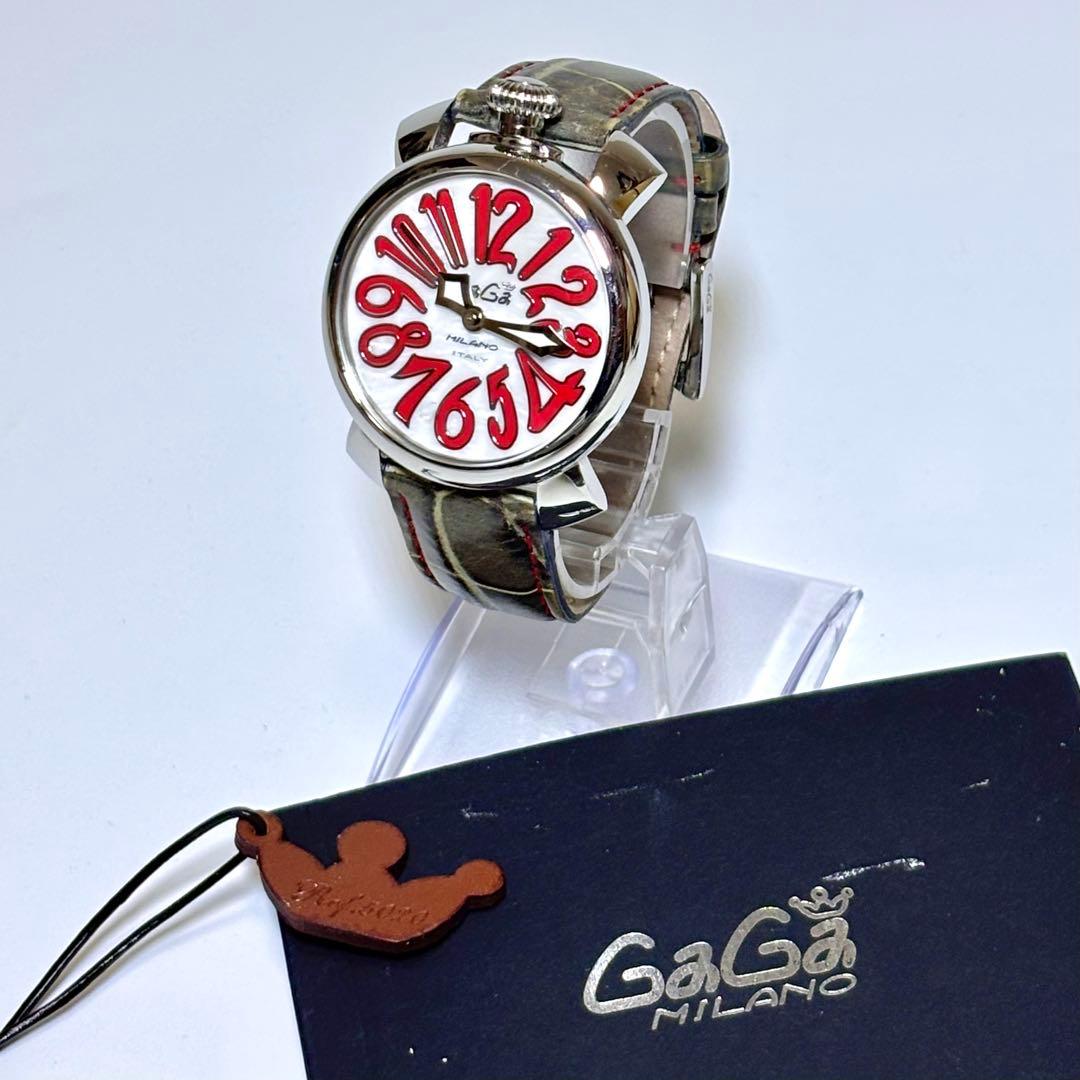 稼働 GaGa MILANO メンズ腕時計 マヌアーレ クォーツ.