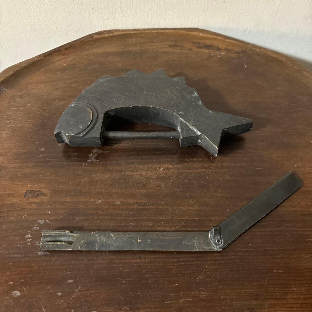 李朝　朝鮮王朝　魚型錠前　鍵　参考写真です。