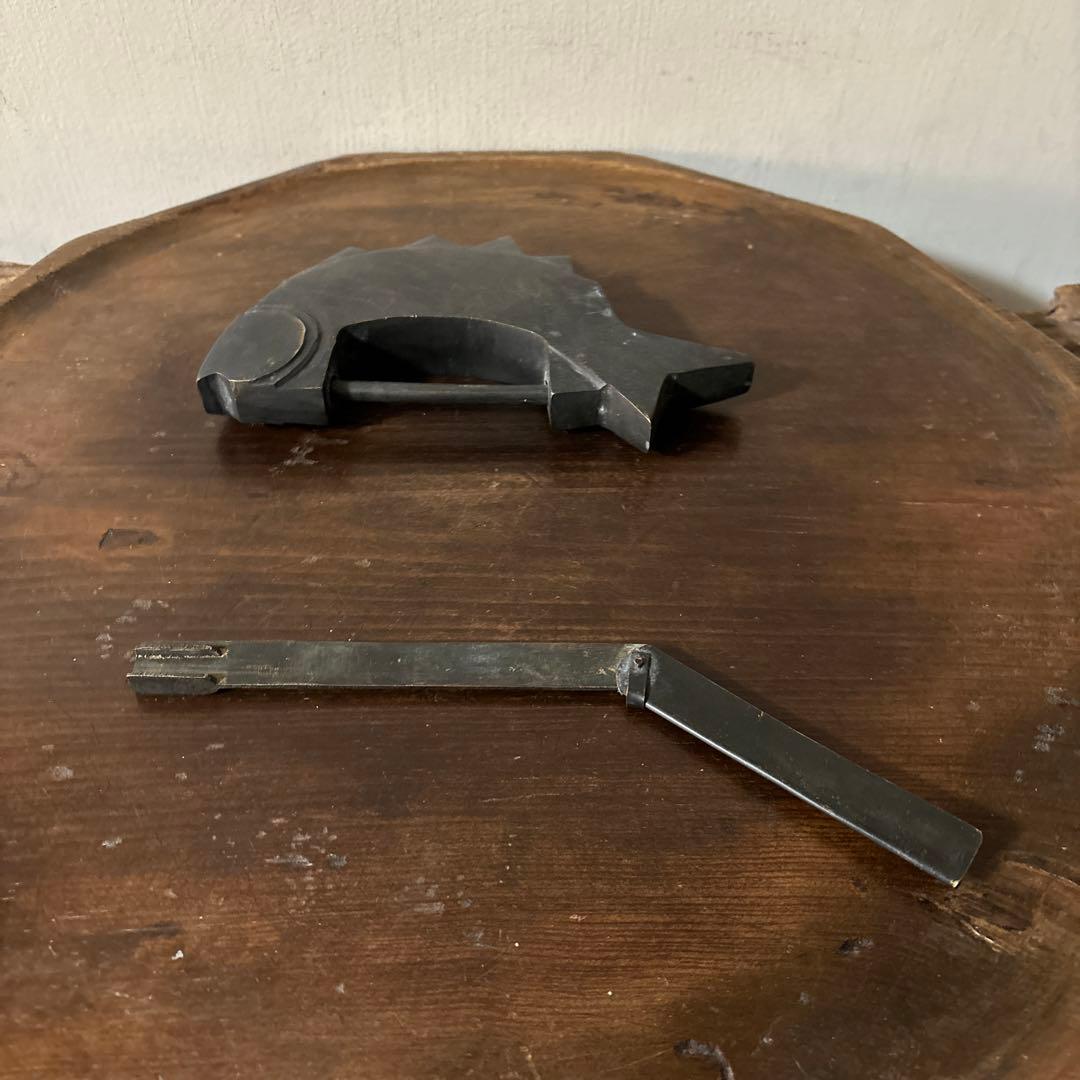 李朝　朝鮮王朝　魚型錠前　鍵　参考写真です。