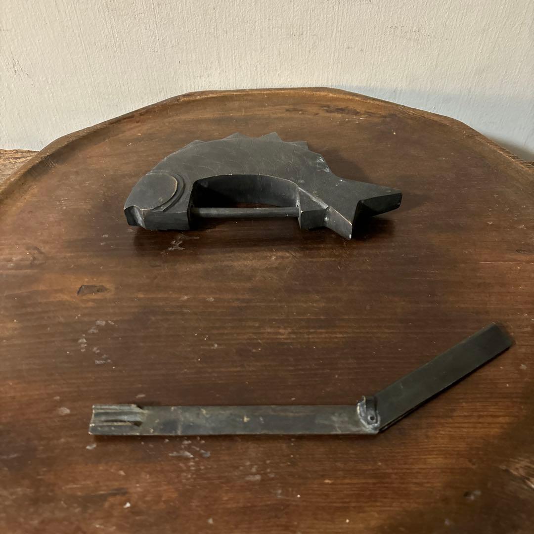 李朝　朝鮮王朝　魚型錠前　鍵　参考写真です。