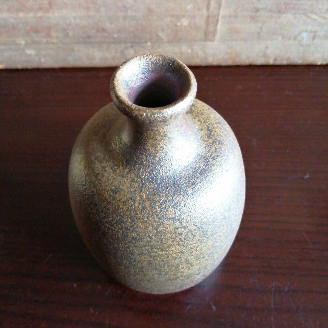 【人間国宝】備前焼　藤原啓　備前徳利　13cm