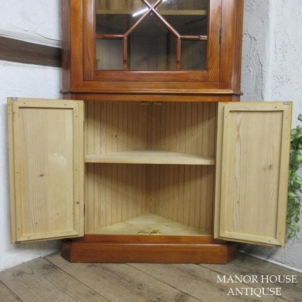 イギリス直輸入 アンティーク 家具 コーナーキャビネット イタリア製 6401d